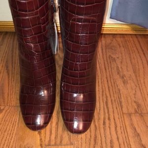 Zara Shoes - Zara Crocodile Print leather boots Zara Shoes - Zara Crocodile Print leather boots